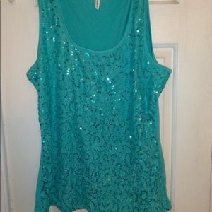 Sequin tank top